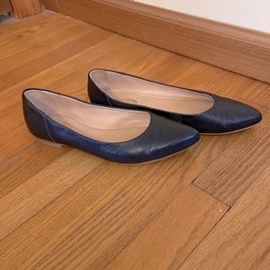 Women’s Navy Blue Pointed Toe Ballet Flats